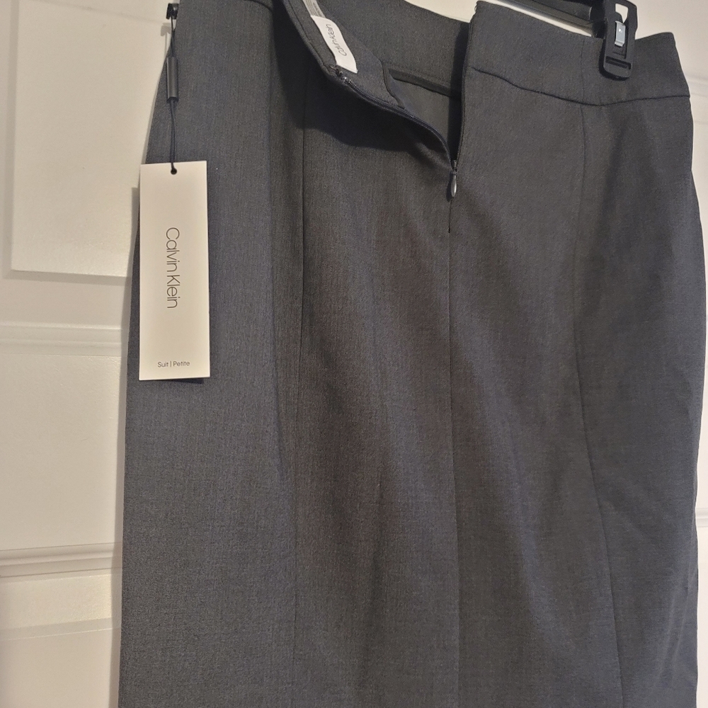 Calvin Klein Gray Pencil Skirt